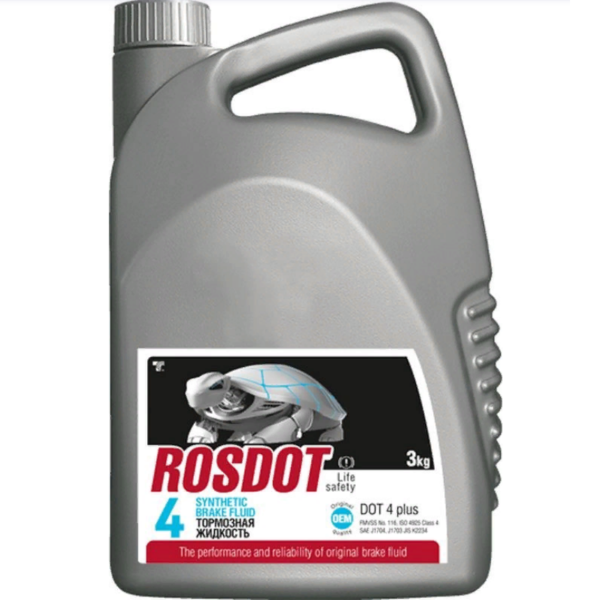 TS 430101009  Синтетическая тормозная жидкость ROSDOT 4 (3 кг).