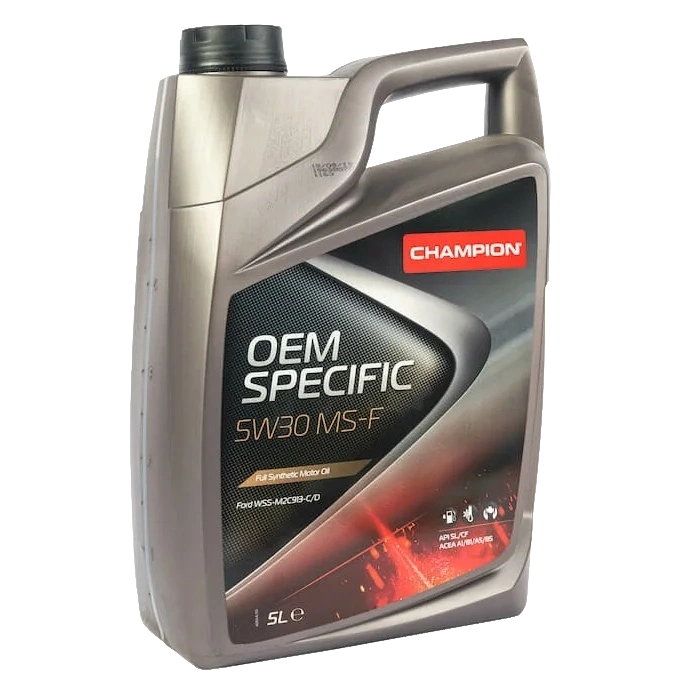 CHAMPION 8209512 OEM SPECIFIC 5W30 MS-F 5л Синтетическое моторное масло для всех моделей Ford с 2009 года.