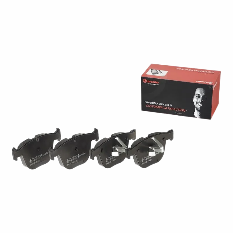 Тормозные колодки Brembo P36029, передние, дисковые, комплект с аксессуарами, с поршневыми зажимами и противоскрипными пластинами для JAGUAR F-TYPE X152
