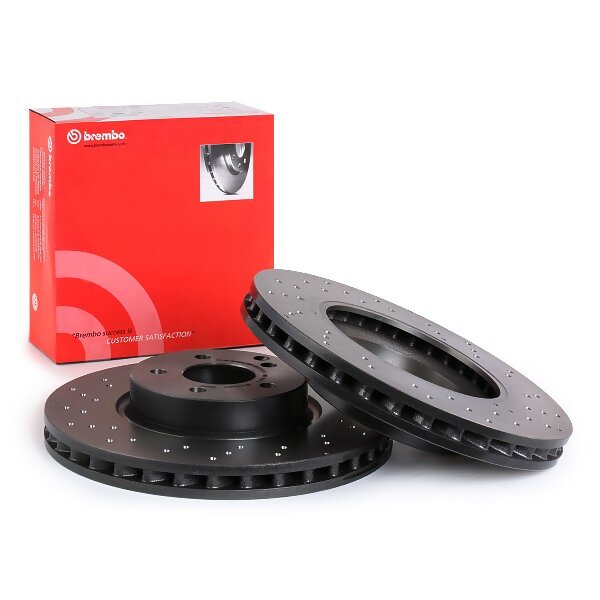 Диск тормозной передний Mercedes C Brembo 09A62131