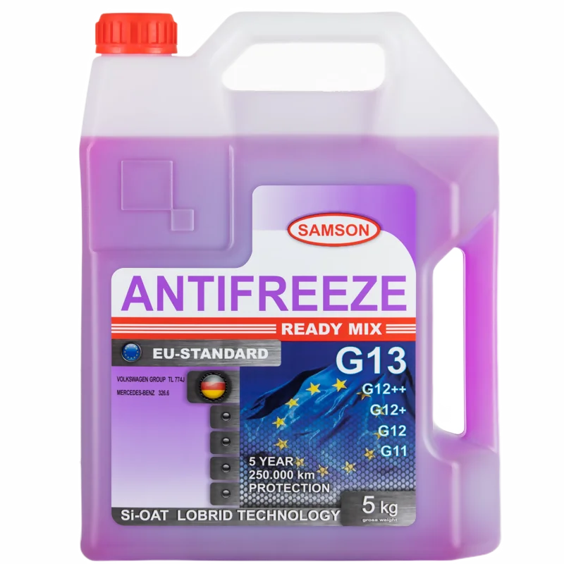 Антифриз фиолетовый SAMSON EU-Standard G13 LLC, Si-OAT, 5кг. 803481