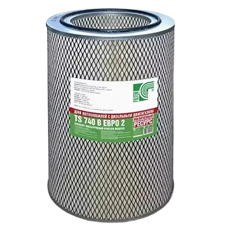 TS 740 В EURO 2 Фильтр воздушный двигателя (элемент) TS 410030117 для грузовиков и тракторов.  Аналог: KAMAZ 721-1109560-20, 188673-1109560 CUMMINS 721.1109560-10 