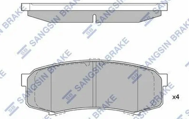 SP1382 SANGSIN колодки дисковые задние Toyota Land Cruiser 4.7 V8/4.5D V8 08>