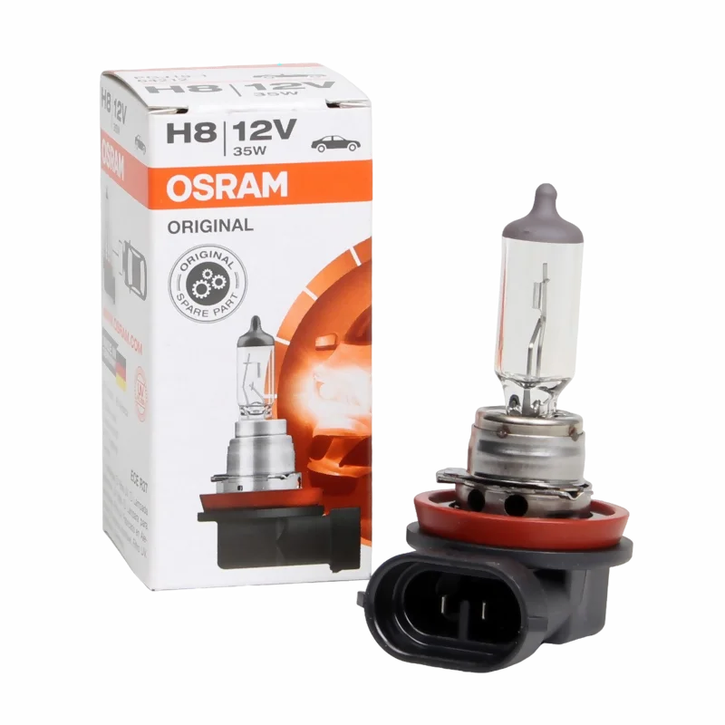 OSRAM Original Line 64212 Автолампа галогенная H8 12В 35Вт PGJ19-1, тёплый белый свет, качество оригинала (ОЕМ)