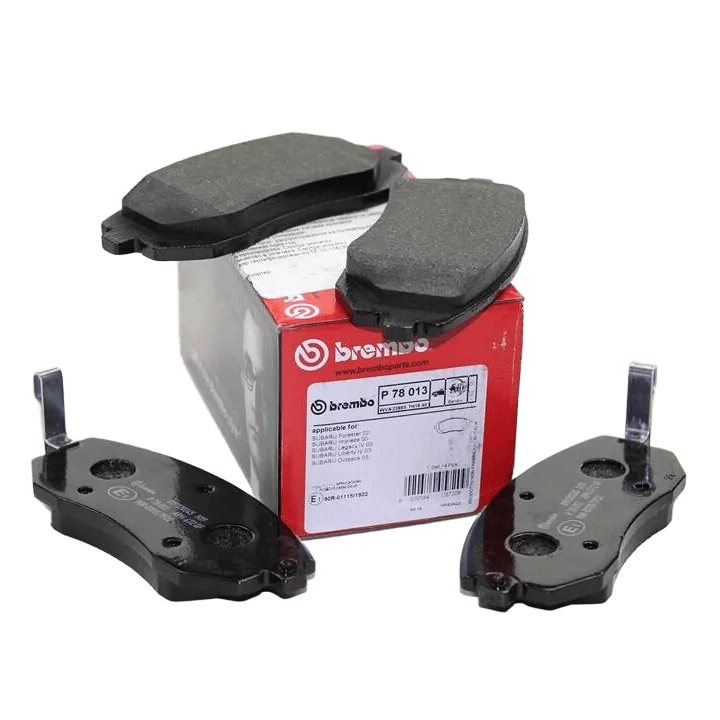 BREMBO P78013 Тормозные колодки передние SUBARU LEGACY IV/V, дисковые, комплект с датчиком износа
