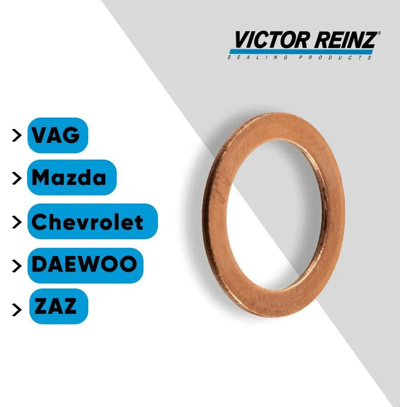 Шайба сливной пробки поддона ДВС MAN/MB/RVI/Volvo/Scania/Audi/VW REINZ 417008900